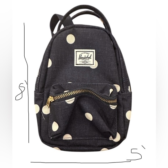 Herschel Supply Co Mini Backpack Denim White Dots - Picture 8 of 8